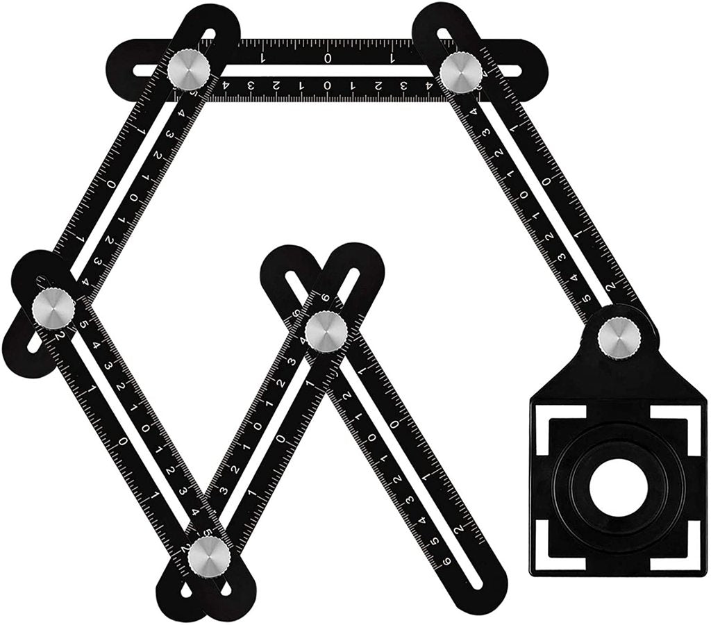 Large Side Ruler MULTI ANGLE MEASURING RULER 6-SIDE FOLDING – Gizmo Grove