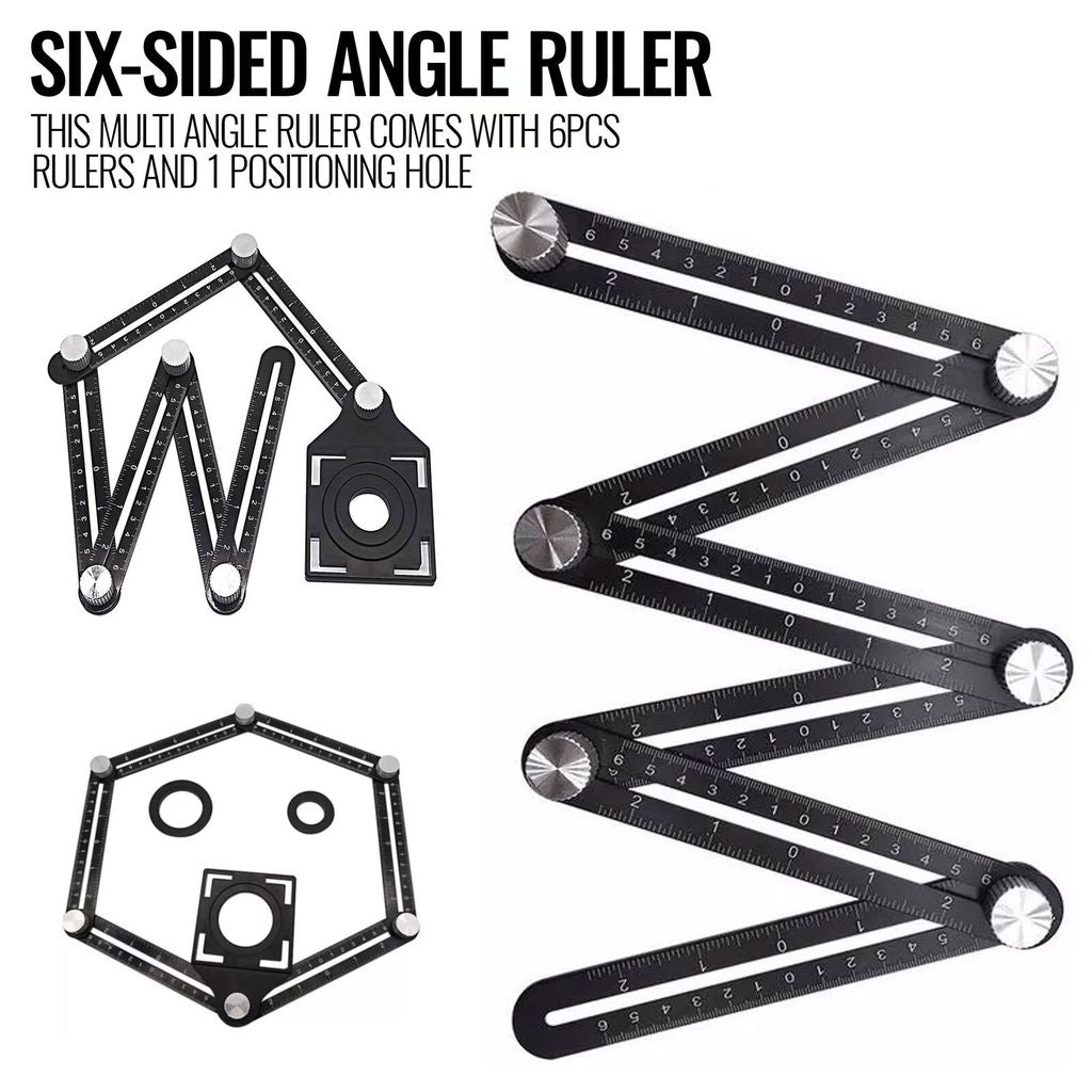 MULTI ANGLE MEASURING RULER 6-SIDE FOLDING – Gizmo Grove